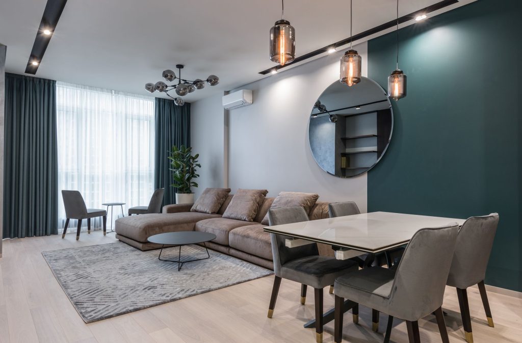 Interieur d un appartement locatif renove eligible au dispositif Denormandie