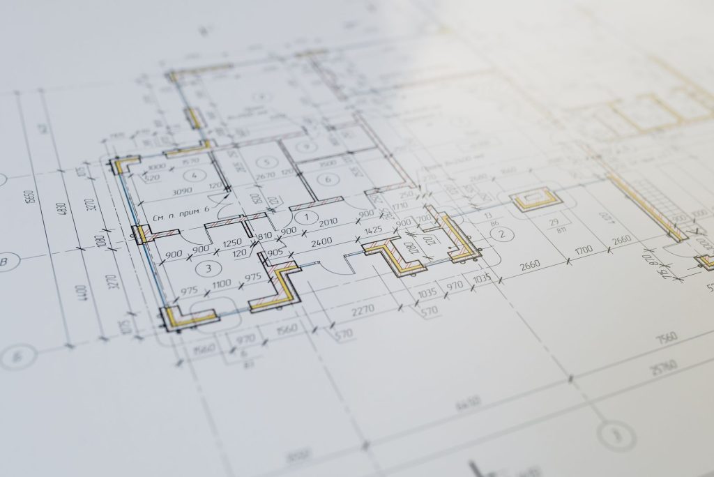 Plans d’architecte et permis de construire servant à déterminer la surface taxable